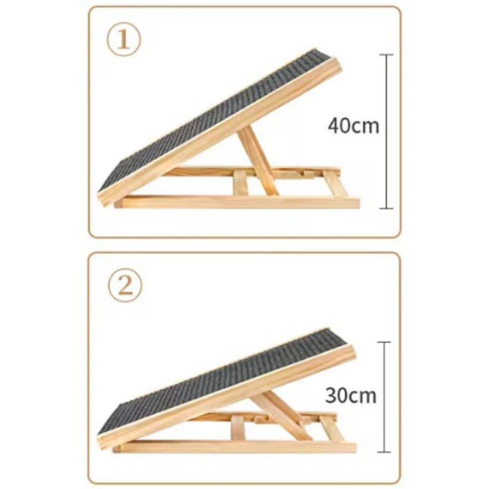 Wag & Whiskers Non-Slip Foldable and Adjustable Heights Pet Ramp